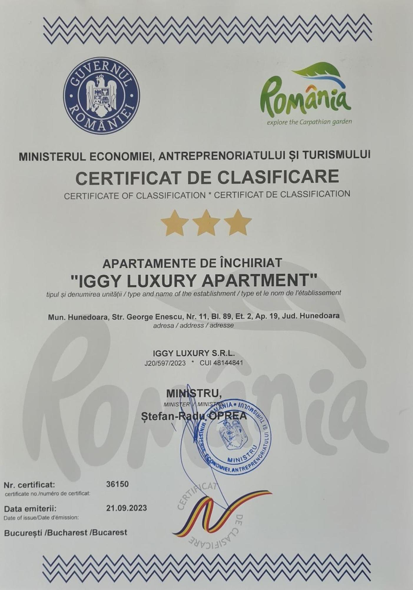 Iggy Luxury Apartment Hunedoara Dış mekan fotoğraf